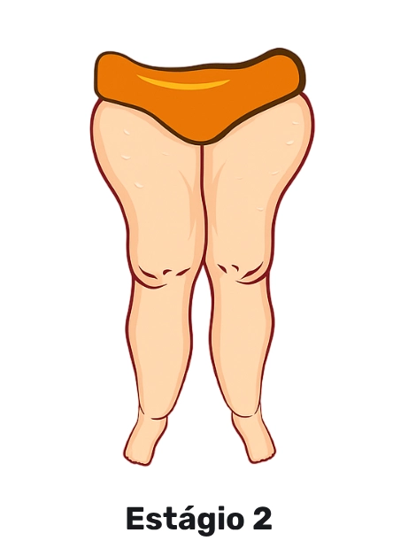 Lipedema — Estágio 2
