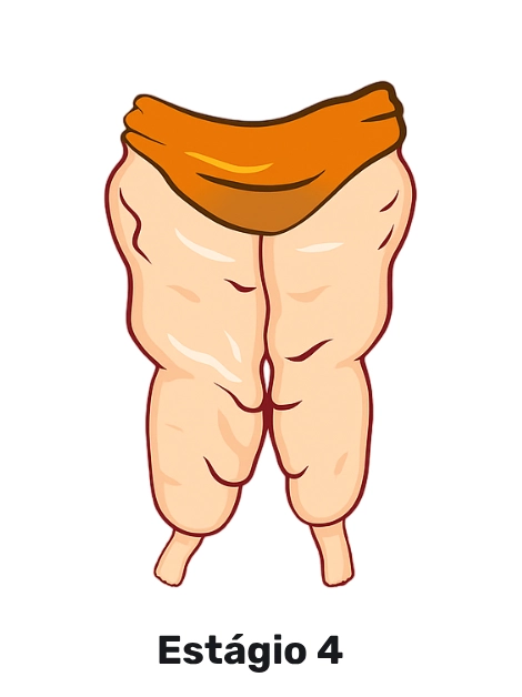 Lipedema — Estágio 4